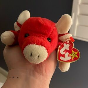 Rare Beanie Baby - 1995 Snort (Red Bull)